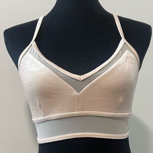 ALO Yoga Cream Mesh Bralette